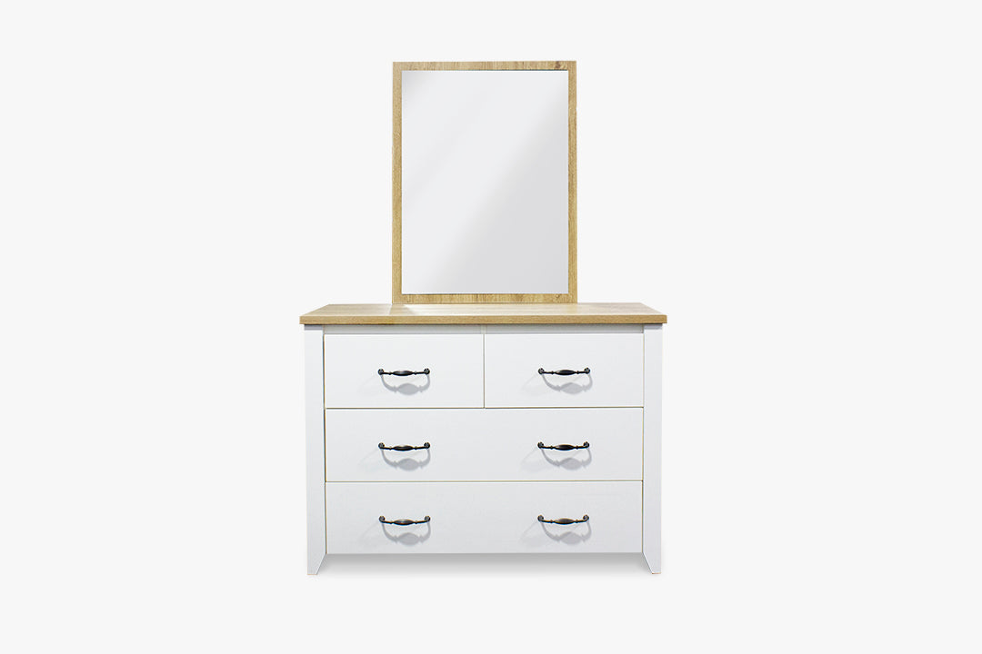 Adelle 4-Drawer Chest with Mirror